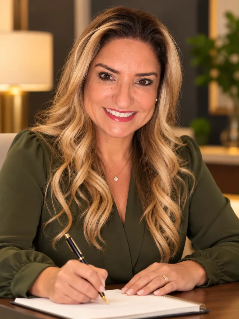Claudia Pessoa, nutricionista, a escrever num caderno